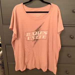 torrid Tops - Torrid Blush Pink Babes Unite Tee torrid Tops - Torrid Blush Pink Babes Unite Tee